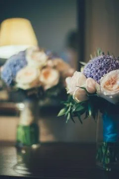 The bride's bouquet. Stockfoto's
