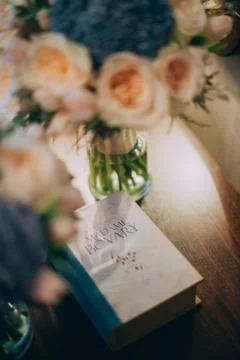 The bride's bouquet. Foto stock