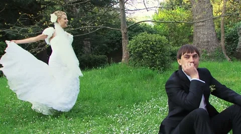 Bride'S Dance Stock Footage 52486573