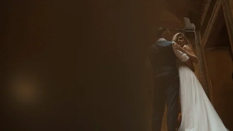 Brides Embrace. Stock Footage 106148093