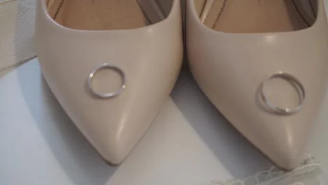 The bride's festive clothes Stock Footage 163566806