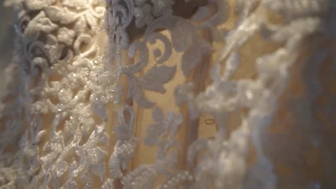 The bride's festive clothes Stock Footage 163566820