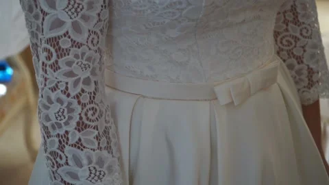 The bride's festive clothes Stock Footage 163567185