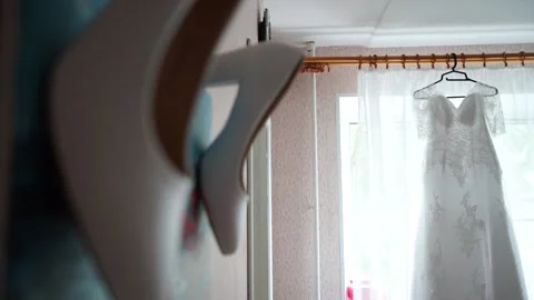 The bride's festive clothes Stock Footage 163567728