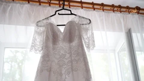 The bride's festive clothes Stock Footage 163567732