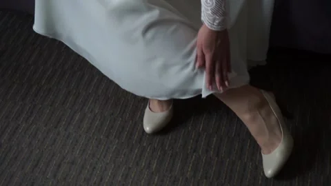 The bride's festive outfit Stock Footage 159881560
