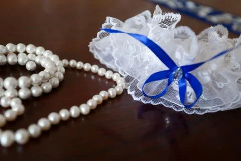 The bride's garter Stock Photos