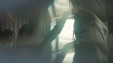 Bride's getting ready on her wedding day Stock Footage 170650134