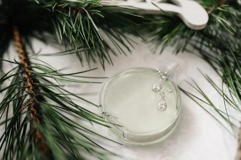 Bride's perfume at the training camp Stock Photos