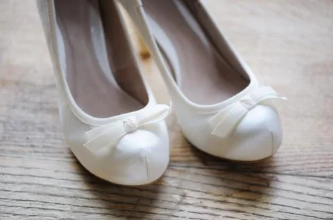 Brides shoes Stock Photos