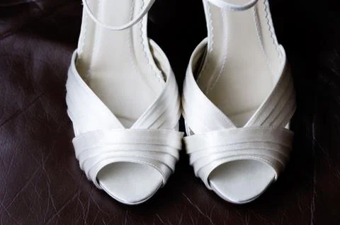Brides shoes Stock Photos
