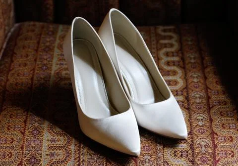 Brides shoes Stock Photos