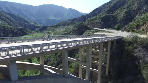 Bridge 09 - Drone 4K Stock Footage 219387737