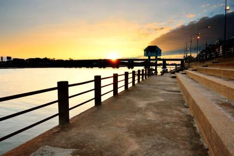 Bridge across the river 写真素材