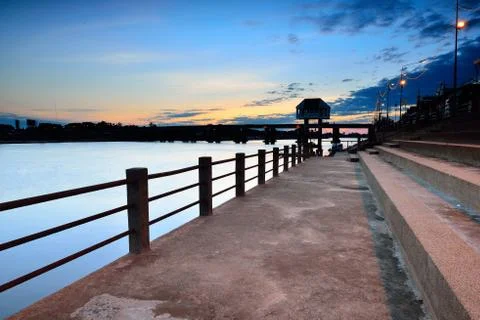 Bridge across the river 写真素材