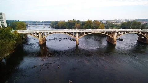 Bridge Aerial Stock Footage 82326202