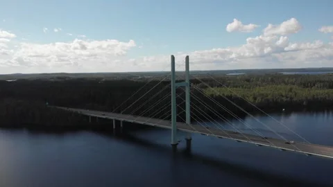 Bridge Aerial View Stock Footage 253655629
