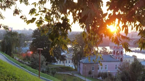 Bridge against sunset background Video stock 252444567