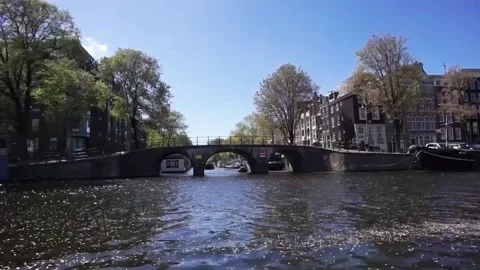 Bridge in Amsterdam Video stock 132582166