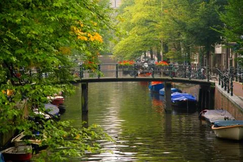 Bridge in amsterdam Stock Photos