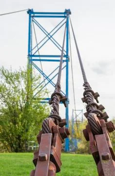 Bridge anchoring Stock Photos