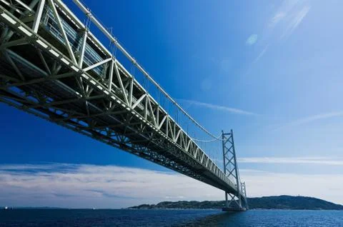Bridge and Blue Sky Stock Photos