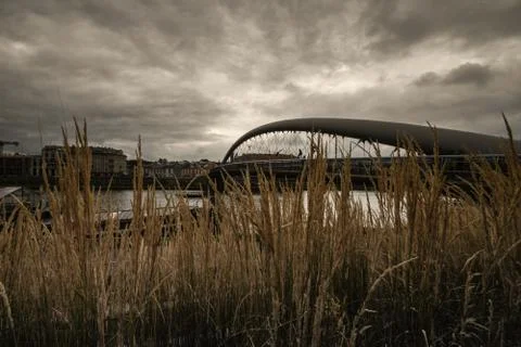 Bridge and Dramatic Sky Stock Photos