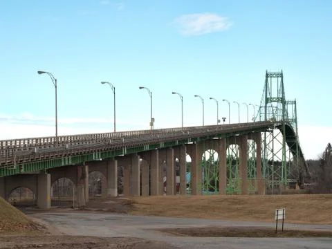 Bridge and grounds Foto stock