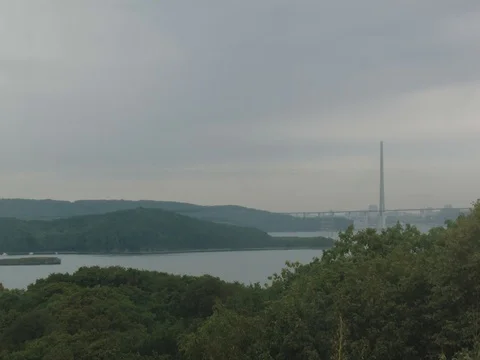 Bridge and islands Stock Footage 80672215