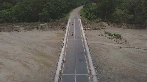 Bridge and jungle side of the Road Video stock 193910175