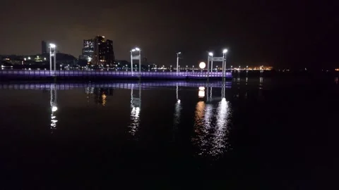 Bridge and lights, Sriracha Stock-Footage 266130394