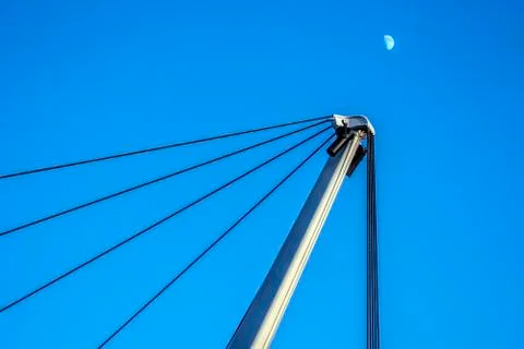 Bridge and moon Stock Photos