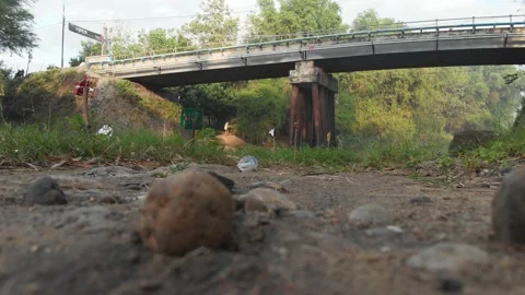 Bridge and river Stock Footage 158467013