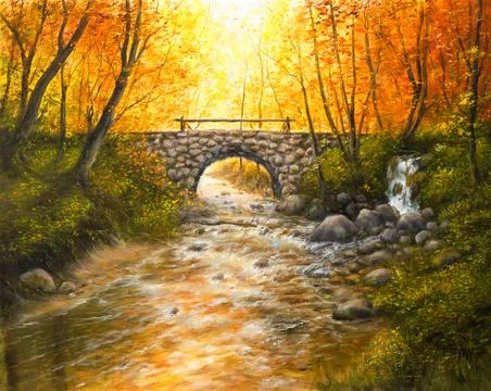 Bridge and river Stock Photos
