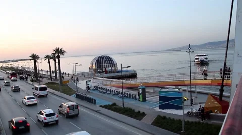 Bridge and Ship Moving From Seaside Vídeos de archivo 68517334