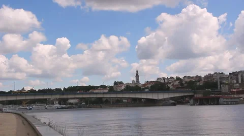 Bridge and traffic in the city Stock Footage 39725361