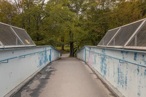 Bridge and trees Foto stock