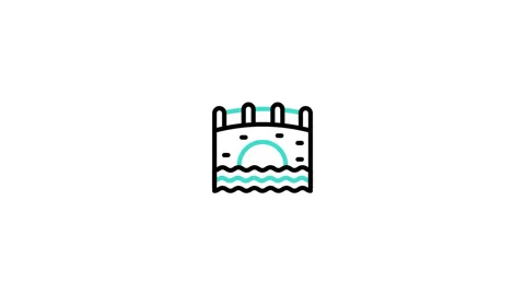Bridge Animated Icon Stock Footage 320231950