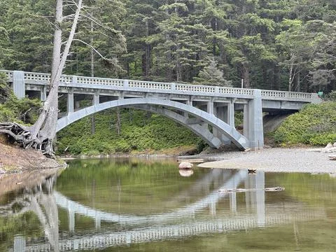 Bridge with an arc Foto stock