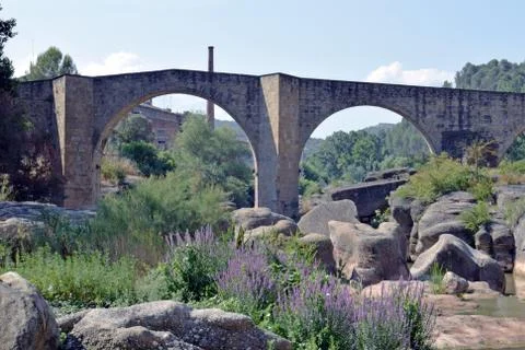 Bridge of architectural interest Stock Photos