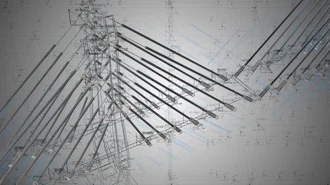 Bridge architecture infrastructure design concept civil engineering project Stock Footage 116702823