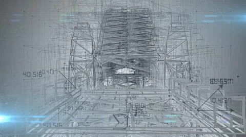 Bridge architecture infrastructure design concept civil engineering project  Stock Illustration