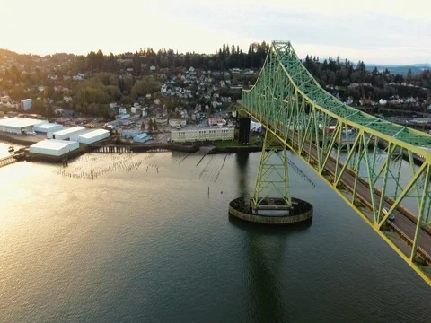 Bridge in Astoria, Oregon - 03 Stock Footage 80667686