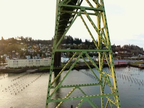 Bridge in Astoria, Oregon - 09 Stock Footage 80796340