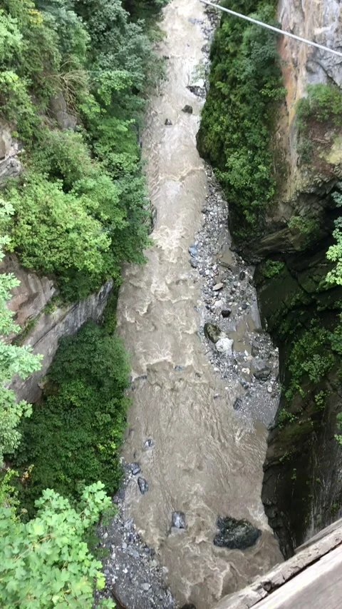 On the bridge, in Austria 스톡 동영상 176890725