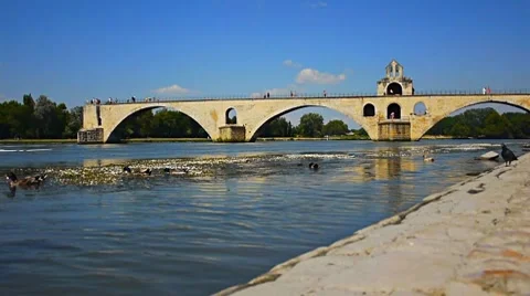 Bridge in Avignon Vídeo Stock 7729064