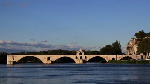 The bridge of Avignon Stock Footage 82893634