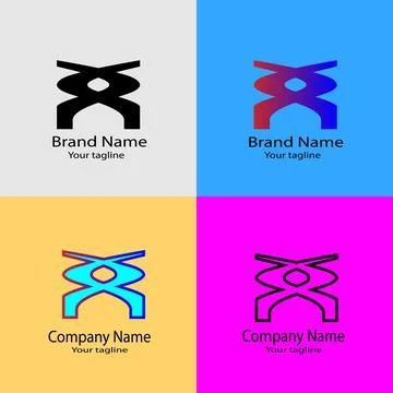 Bridge of Balance/Intersecting Pathways /Infinity Arc/Symmetry in Strength Logo Stock Illustration