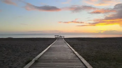 Bridge beach Stock-Footage 142885396