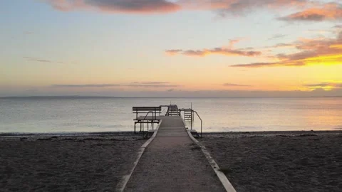 Bridge beach vertigo Stock-Footage 142885327